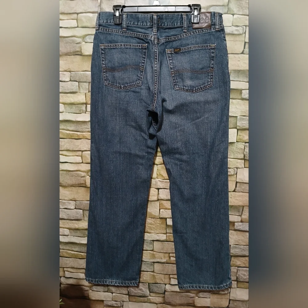 LEE Premium Select Relaxed Fit Straight Leg‎ Mens Jeans 34x30 - Picture 2 of 7